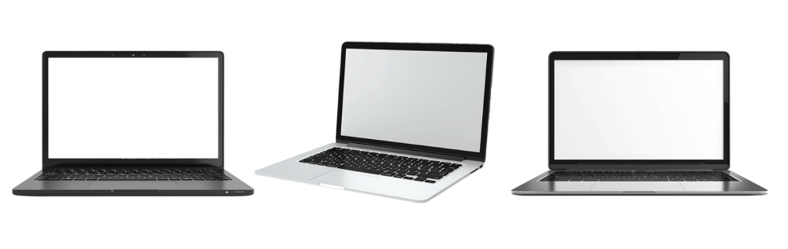 Modern Laptop isolated on a white background