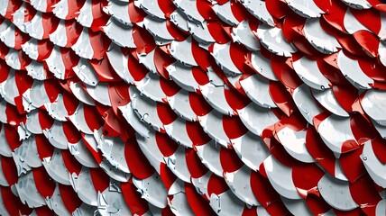 Fototapeta premium Dynamic dimensions, fish scales overlay, koi fish, Japanese, mix abstract