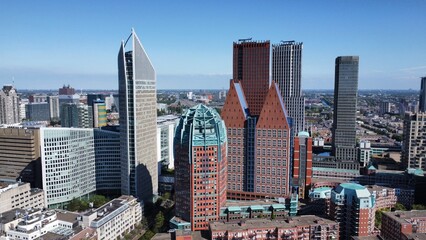 Obraz premium city skyline of den haag