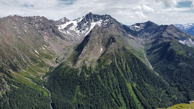 view of the mountains in the austrian alps