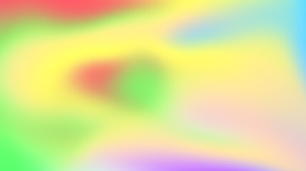 A pastel multicolor gradient background with soft transitions between red, yellow, green, and blue.