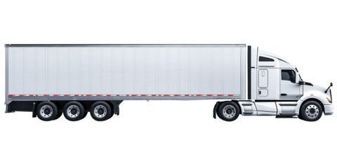 Truck isolated on white