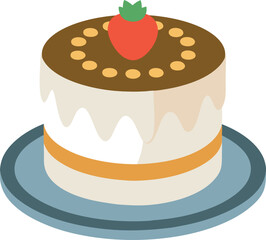 Vector Design of Birthday Cake Design 