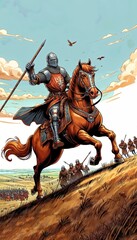 Fototapeta premium Knight of Wands