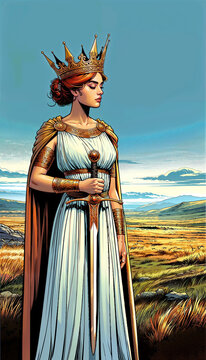 Mythical female archetype symbolizing wisdom and leadership