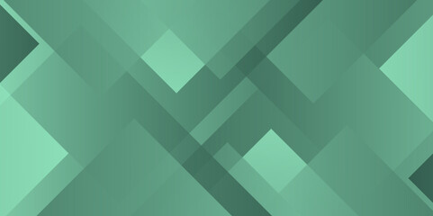 Green gradient diagonal rectangle background. Modern and creative design vector gradient abstract banner with shapes elements Vector abstract graphic design banner pattern background template.