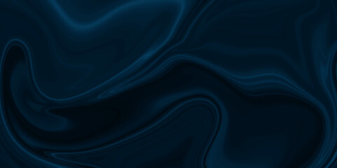 Obraz premium blue and black color with a blue swirl pattern background marble oil ink liquid swirl texture elegant wallpaper design background.