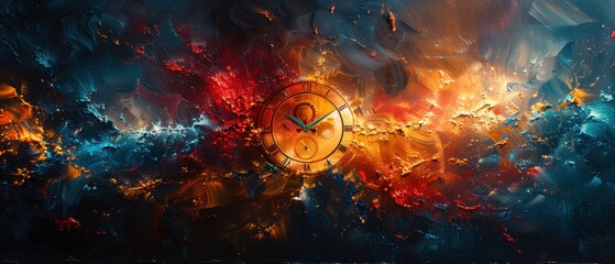 abstract background with space time concept