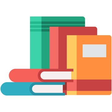 recommend clip art: Colorful Stack of Books