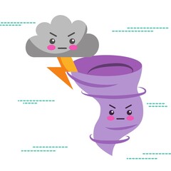 Angry Weather Cartoon Characters