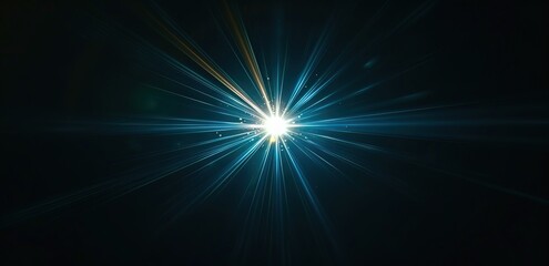 Obraz premium a white light shines amidst a black background