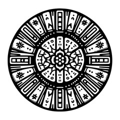 Abstract Nature-Inspired Mahjong Tiles