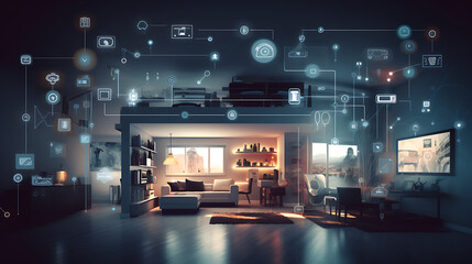Professional Illustration of Internet of Things Concept