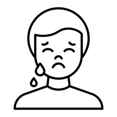 Congestion icon. outline icon