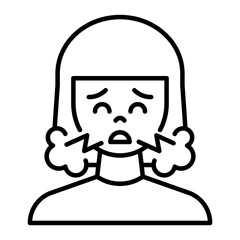 Cough icon. outline icon