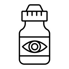 Eye Drops icon. outline icon