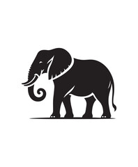 Elephant vector art,graphics Elephants icons set,vintage illustration Elephant clipart,vector Elephants flat style artwork design