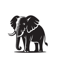 Elephant vector art,graphics Elephants icons set,vintage illustration Elephant clipart,vector Elephants flat style artwork design