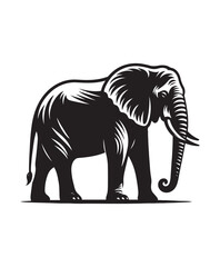 Elephant vector art,graphics Elephants icons set,vintage illustration Elephant clipart,vector Elephants flat style artwork design