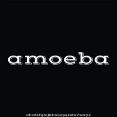 elegant and modern alphabet font vector