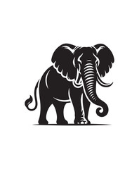 Elephant vector art,graphics Elephants icons set,vintage illustration Elephant clipart,vector Elephants flat style artwork design