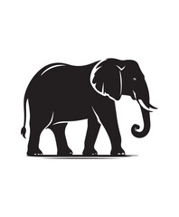 Fototapeta premium Elephant vector art,graphics Elephants icons set,vintage illustration Elephant clipart,vector Elephants flat style artwork design