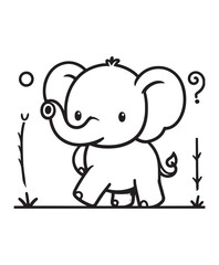 Elephant vector art,graphics Elephants icons set,vintage illustration Elephant clipart,vector Elephants flat style artwork design