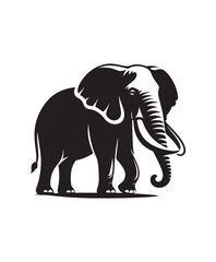 Elephant vector art,graphics Elephants icons set,vintage illustration Elephant clipart,vector Elephants flat style artwork design