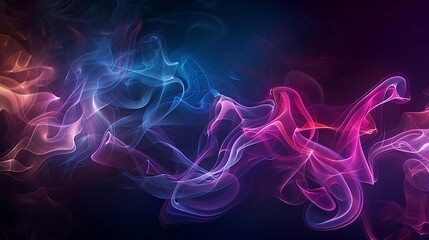 Obraz premium Neon Smoke Trails Develop a digital background
