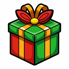 Christmas presernt, presernt vector illustration, Christmas presernt presernt  vector art, Christmas silhouette, Christmas vector icon