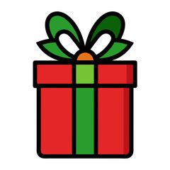 Christmas presernt, presernt vector illustration, Christmas presernt presernt  vector art, Christmas silhouette, Christmas vector icon