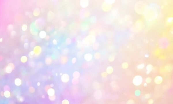 Dreamy Pastel Bokeh Background:  A soft, ethereal background with a delicate pastel rainbow and mesmerizing bokeh lights, perfect for adding a touch of magic and whimsy to your designs. 
