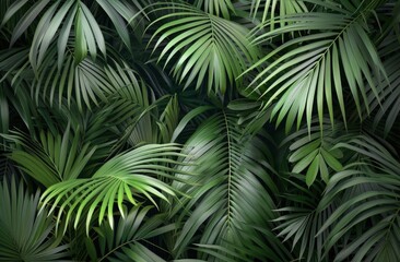 Lush Green Tropical Foliage