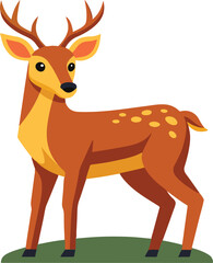 Fototapeta premium A deer vector art 