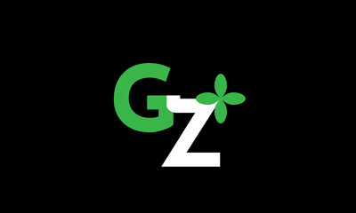 Leaf Logo Initial GZ Green Nature.eps