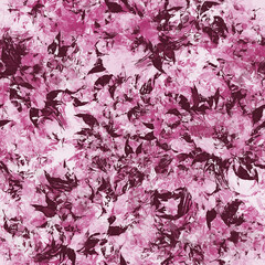 Abstract floral print painted delicate roses 