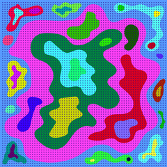 Abstract background in the form of multi-colored spots and blots