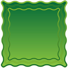 Original frame on a green background