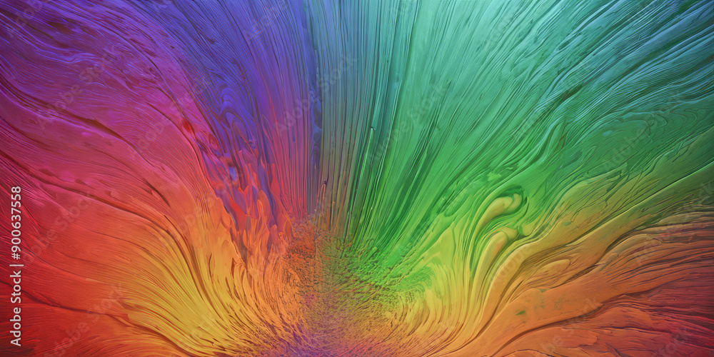 Sticker abstract rainbow gradient on a textured background
