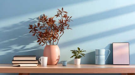 lifestyle concept, 3d illustration, graphic resource, pastel color background