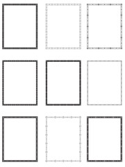 Vintage frames, Border decoration design elements, vintage frames Decorative Seamless Border Design.