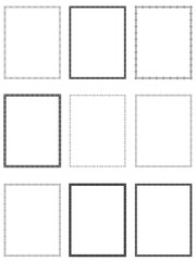 Vintage frames, Border decoration design elements, vintage frames Decorative Seamless Border Design.