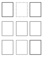 Vintage frames, Border decoration design elements, vintage frames Decorative Seamless Border Design.