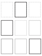 Vintage frames, Border decoration design elements, vintage frames Decorative Seamless Border Design.