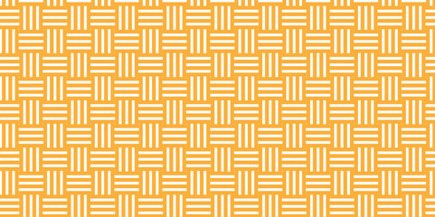 Minimal diamond vector overlapping Pattern geometric square wave line. orange and yellow color seamless tile stripe geometric create retro square line pattern white background.