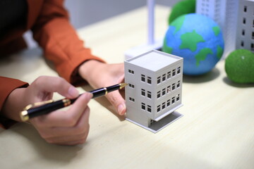 nature conservation concept Join the campaign to reduce global warming and preserve the environment in the future. Campaign to protect the environment environmental law Helps save electricity