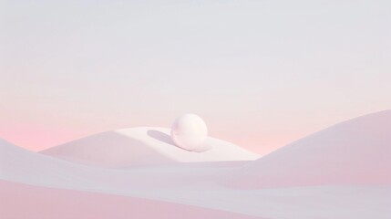 Pink abstract landscape