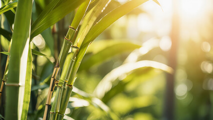 Fototapeta premium bamboo forest in the morning