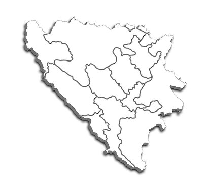 recommend clip art: MAP OF BOSNIA AND HERZEGOVINA WITH ITS POLITICAL ADMINISTRATIVE DIVISIONS