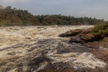 Victoria Nile river above Murchison Falls, Uganda